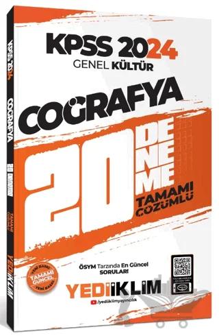2024 KPSS Genel Kültür Coğrafya Tamamı Çözümlü 20 Deneme