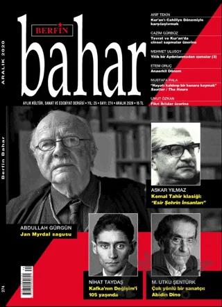 Berfin Bahar Aylık Kültür Sanat ve Edebiyat Dergisi Sayı: 274 Aralık 2020