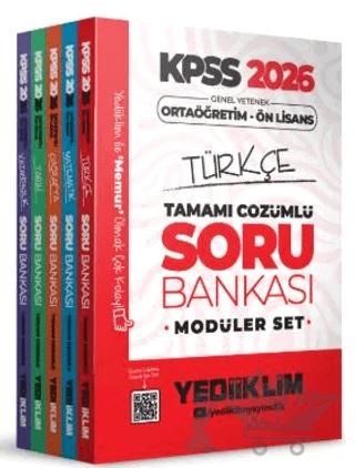 2026 KPSS Ortaöğretim Ön Lisans Genel Yetenek Tamamı Çözümlü Soru Bankası Modüler Set