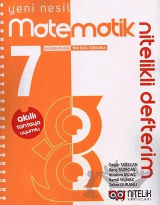 7. Sınıf Yeni Nesil Matematik Nitelikli Defterim