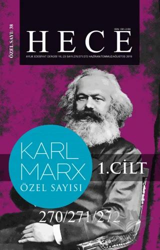 Hece Aylık Edebiyat Dergisi Karl Marx Özel Sayısı: 38 - 270/271/272 (2 Cilt Bir Arada) (Ciltsiz)