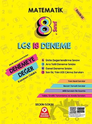 8. Sınıf Denemeye Değer Matematik LGS 18 Deneme