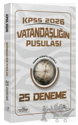 2026 KPSS Vatandaşlık Vatandaşlığın Pusulası 25 Deneme Çözümlü