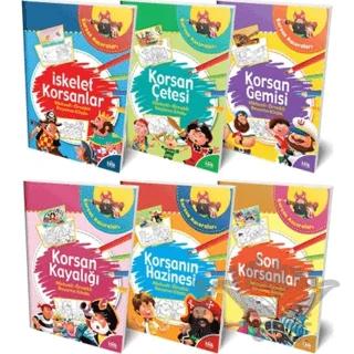 Hikayeli - Örnekli Korsan Maceraları Boyama Kitabı Serisi (6 Kitap Takım)