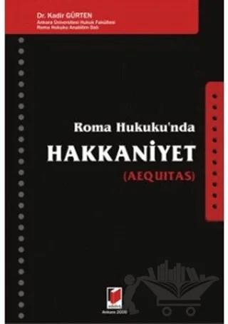 Roma Hukuku’nda Hakkaniyet (Aequitas)