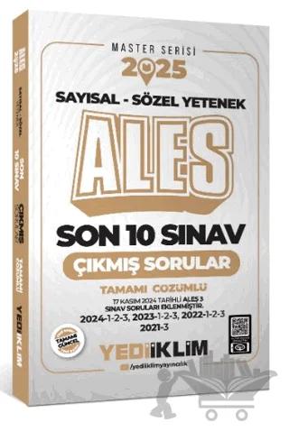 2025 ALES Master Serisi Sayısal - Sözel Yetenek Tamamı Çözümlü Son 10 Sınav Çıkmış Sorular (ALES 3 Dahil)