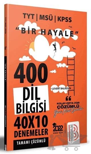 Bir Hayale Serisi Dil Bilgisi Tamamı Çözümlü Deneme