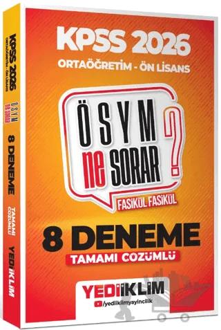 2026 KPSS ÖSYM Ne Sorar Ortaöğretim Ön Lisans Tamamı Çözümlü Fasikül 8 Deneme