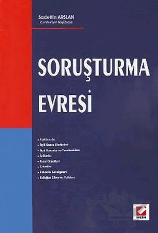 Soruşturma Evresi – Sadettin Arslan – Seçkin Yayıncılık kitap kapağı