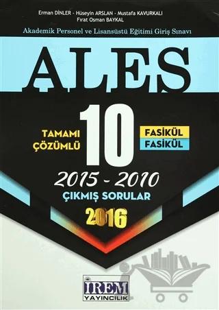 2016 ALES Tamamı Çözümlü 10 Fasikül Çıkmış Sorular