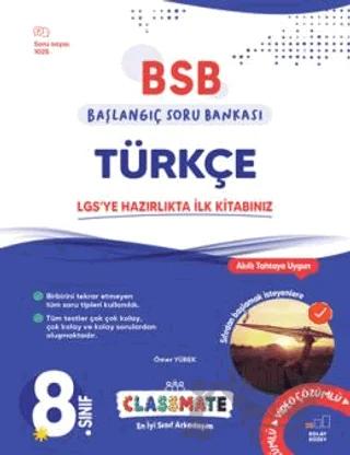 8. Sınıf Classmate Başlangıç Türkçe Soru Bankası