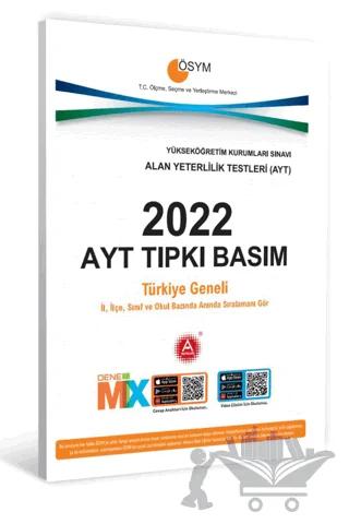 2022 AYT Tıpkı Basım Deneme Kitapçığı
