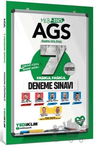 2025 MEB AGS Tamamı Çözümlü 7 Fasikül Fasikül Deneme Sınavı