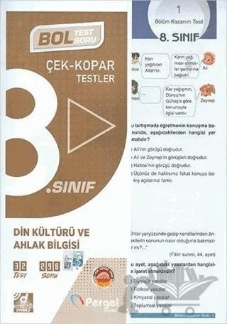 Pergel 8. Sınıf Din Kültürü ve Ahlak Bilgisi Yaprak Test