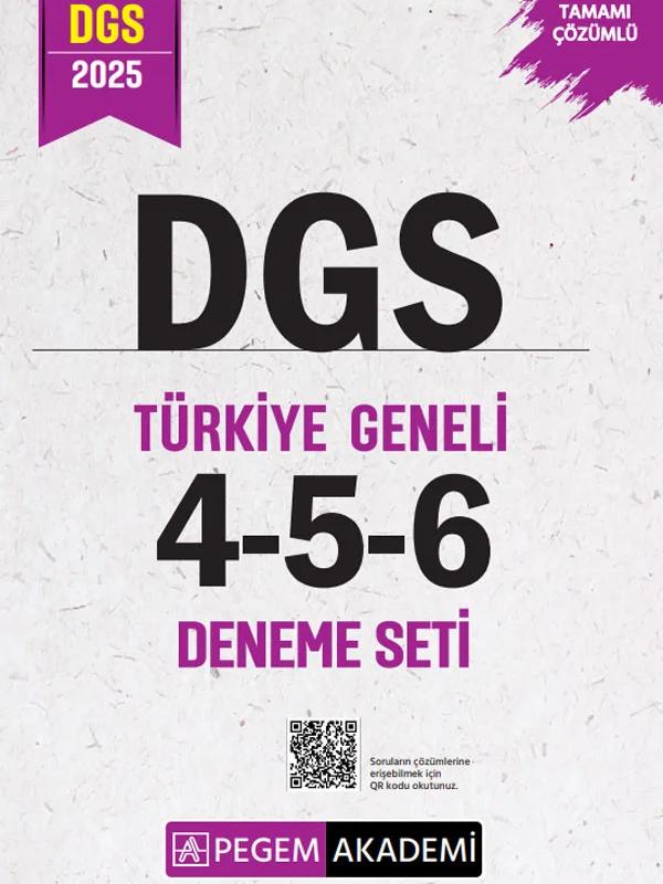 2025 Dgs Tamamı Çözümlü Türkiye Geneli 4-5-6 (3'lü Deneme Seti)