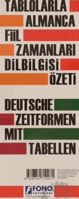 Almanca Fiil Zamanları ve Dilbilgisi Tablosu