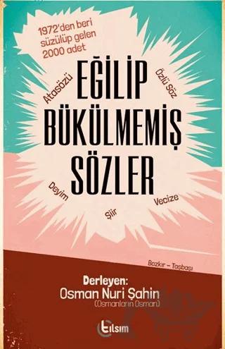 Eğilip Bükülmemiş Sözler – Kolektif – Tılsım Yayınevi kitap kapağı