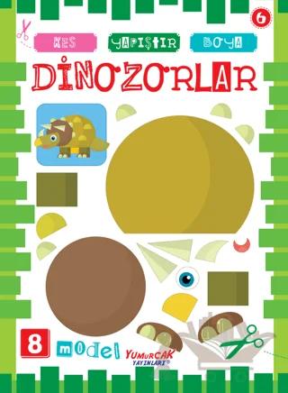 Dinozorlar - Kes Yapıştır Boya 6