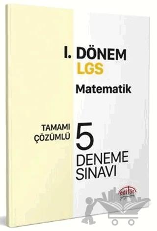 Editör Yayınları 8. Sınıf LGS Matematik 1. Dönem 5 Deneme
