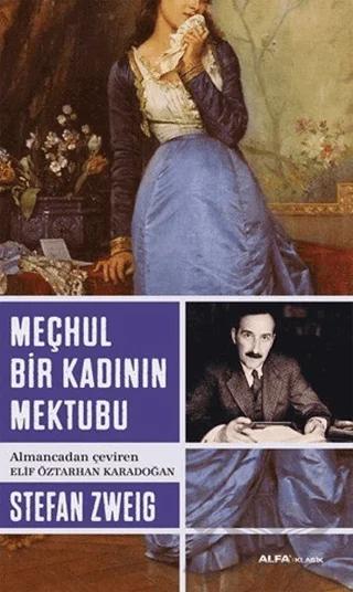 Meçhul Bir Kadının Mektubu – Stefan Zweıg – Alfa Yayınları kitap kapağı