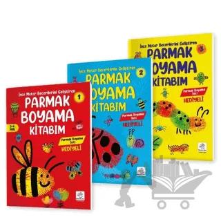 3-6 Yaş İnce Motor Becerilerini Geliştiren Parmak Boyama Kitabım Serisi (Parmak Boya Hediyeli)
