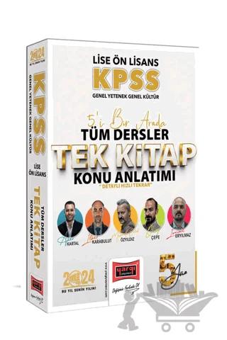Yargı Yayınları 2024 KPSS Lise Ön Lisans GK-GY 5Yüz Ekibi 5'i Bir Arada Tüm Dersler Tek Kitap Konu Anlatımı