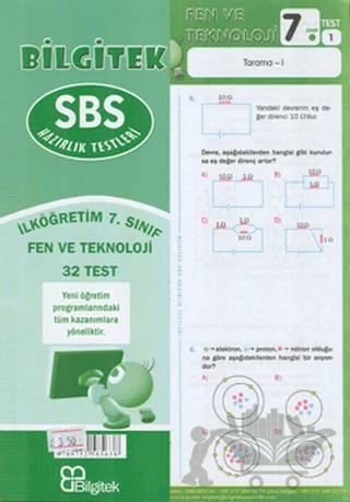 SBS Hazırlık Testleri Fen ve Teknoloji 7. Sınıf 32 Test – Uğur Bağcı – Bilgitek Yayıncılık kitap kapağı