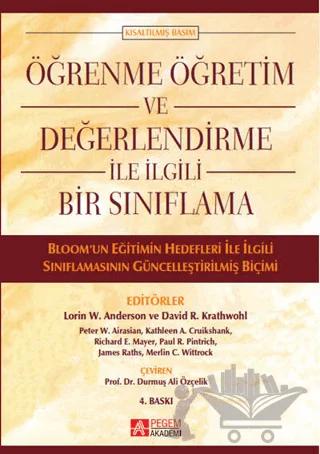 Öğrenme Öğretim ve Değerlendirme ile İlgili Bir Sınıflama