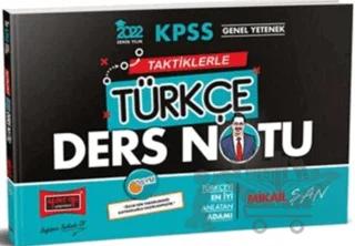 2022 KPSS Genel Yetenek Taktiklerle Türkçe Ders Notu