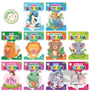 Eğlenceli Boyama Seti (10 Kitap)