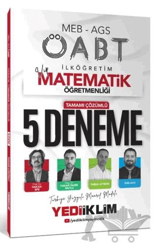 2025 MEB AGS ÖABT VİP İlköğretim Matematik Öğretmenliği Tamamı Çözümlü 5 Deneme Sınavı