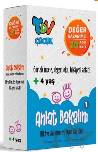 Anlat Bakalım 1 Hikaye Anlatma ve Oyun Kartları Değer Kazanımlı 20 Kart