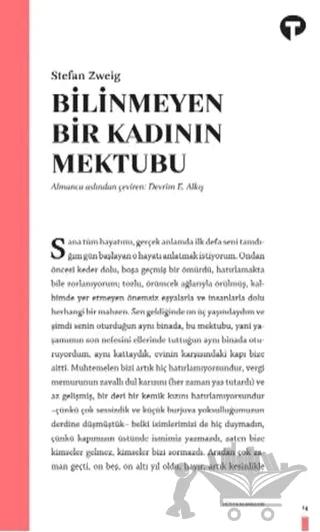 Bilinmeyen Bir Kadının Mektubu