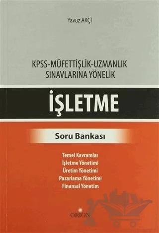 İşletme – Yavuz Akçi – Orion Kitabevi kitap kapağı