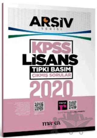 2020 KPSS Lisans Arşiv Serisi Tıpkı Basım Çıkmış Sorular