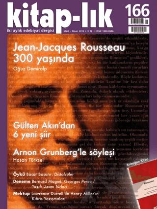 Kitap-lık Sayı: 166 Aylık Edebiyat Dergisi