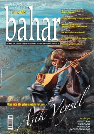 Berfin Bahar Aylık Kültür Sanat ve Edebiyat Dergisi Sayı: 305 Temmuz 2023