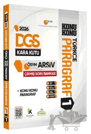 2026 DGS Türkçenin Kara Kutusu PARAGRAF 1 KONU KONU ÖSYM Çıkmış Soru Bankası Dijital Çözümlü