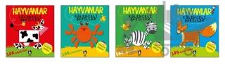 Hayvanlar Eğlenceli Şekiller 4 Kitaplık Set