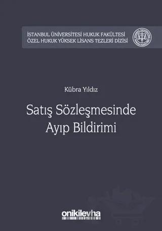 Satış Sözleşmesinde Ayıp Bildirimi – Kübra Yıldız – On İki Levha Yayınları kitap kapağı