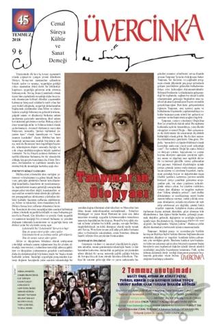 Üvercinka Dergisi Sayı: 45 Temmuz 2018