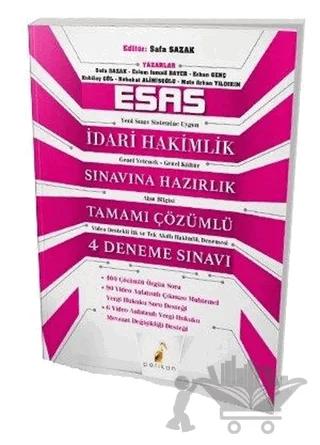 Esas İdari Hakimlik Sınavına Hazırlık Tamamı Çözümlü 4 Deneme Sınavı