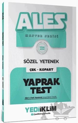 2027 ALES Master Serisi Sözel Yetenek Çek Kopart Yaprak Test