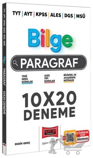 Yargı Yayınları 2023 TYT AYT KPSS ALES DGS MSÜ Bilge Paragraf 10x20 Deneme Sınavı
