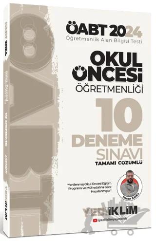 2024 ÖABT Okul Öncesi Öğretmenliği Tamamı Çözümlü 10 Deneme