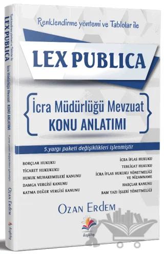 Lex Publica Renklendirme Yöntemi Ve Tablolar İle İcra Müdürlüğü Mevzuat Konu Anlatımı