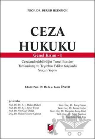 Ceza Hukuku Genel Kısım - 1