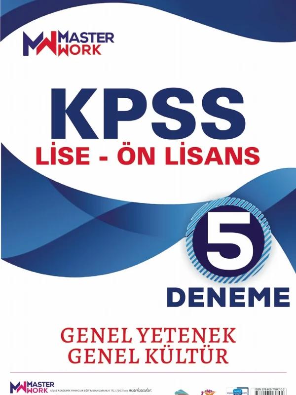 KPSS Lise - Ön Lisans / Genel Yetenek - Genel Kültür 5 Deneme