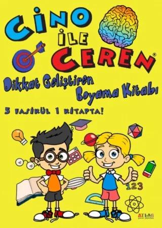 CİNO ile CEREN Dikkat Geliştiren Boyama Kitabı (5 Fasikül 1 Kitapta)