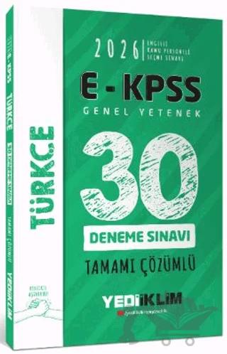2026 E - KPSS Tüm Adaylar İçin Genel Yetenek Türkçe Tamamı Çözümlü 30 Deneme Sınavı
